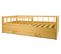 Lit D'enfant En Bois Naturel Style Scandinave 160x80cm Avec Barrière Et Tiroir - Bois