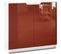 Armoire De Bureau  Blanc Mat/ Bordeaux Haute Brillance (hxlxp): 78 X 82 X 37