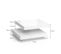 Table Basse  360 ° Rotative 70 X 70 X 34 Cm  Blanche