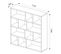 Etagère Bibliothèque  12 Compartiments Blanc  131,6 X 143 X 29 Cm (lxhxp)