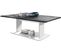 Table De Salon Table Basse   En Blanc Avec Plateau De Dessus En Marbre Graphite 40 X 120 X 70