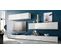 Combinaison Murale  Corps En Blanc Mat/façades En Blanc Haute Brillance 147 X 280 X 39