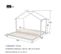 Lit enfant cabane 90x180x190 en bois massif lit au sol convertible avec sommier à lattes blanc