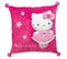Coussin Carre Fun House Hello Kitty 35x35 Cm Rose