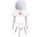 Coiffeuse Avec Tabouret - Danseuse Ballerine - H.48 X L.60 X P.40 / H.27 X L.28 X P.28 Cm