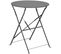 Table Ronde En Acier 60 Cm Cuba Gris