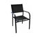 Fauteuil En Aluminium Duca (lot De 6) Graphite Et Noir