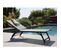 Bain De Soleil Aluminium Jersey Graphite Et Perle