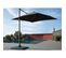 Parasol Déporté En Aluminium 2.7 M Avec LEDs Gris Et Taupe