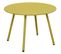 Table Basse Jardin Ronde En Acier Rio 50 Cm Moutarde