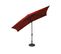 Parasol Centré Et Inclinable 2 X 3 M - 2 M - Rouge