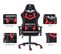 Fauteuil De Gaming Avec Accoudoirs 4d - Noir/rouge - Rétro Éclairage LED Rvb - Thor