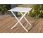 Table De Jardin Pliante En Aluminium Gris - Marius