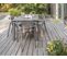 Table De Jardin 10 Places En Aluminium Taupe - Zahara