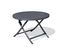 Table De Jardin Ronde Pliante En Aluminium Gris Anthracite - Marius