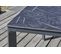 Table De Jardin 6 Places En Aluminium Laqué Et Peinture Epoxy Noire - Meet