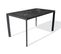 Table De Jardin 6 Places En Aluminium Laqué Et Peinture Epoxy Noire - Meet