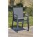 Fauteuil De Jardin Empilable En Aluminium Gris Anthracite - Floride