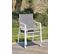 Fauteuil De Jardin Empilable En Aluminium Blanc - Floride