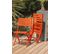 Ensemble Repas De Jardin 2 Places En Aluminium Orange - Marius