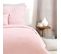 Parure De Lit En Double Gaze De Coton - 240x220 Cm - Rose Clair