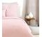 Parure De Lit En Double Gaze De Coton - 260x240 Cm - Rose Clair