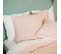 Parure De Couette En Coton Et Lin - 240x220 Cm - Rose Clair