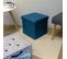 Pouf Coffre Pliable Oxford Bleu Canard