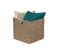 Panier De Rangement Pliable En Jonc De Mer 31x31x31cm