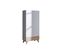 Armoire 2 Portes Haxo Blanc et Pin