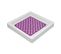 Tapis Fond De Douche Anti-dérapant En Pvc 50 X 50 Cm  Aubergine