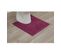 Tapis Contour Wc En Polyester Aubergine 45 X 50 Cm