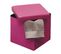 Pouf Et Coffre De Rangement Pliable Fuchsia 35 X 35 Cm