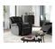 Relaxxo - Fauteuil Relaxation 1 Place Simili Cuir Leo - Noir