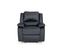 Relaxxo - Fauteuil Relaxation 1 Place Simili Cuir Leo - Noir