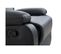 Relaxxo - Fauteuil Relaxation 1 Place Simili Cuir Leo - Noir