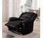 Relaxxo - Fauteuil Relaxation 1 Place Simili Cuir Leo - Noir