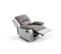 Relaxxo - Fauteuil Relaxation 1 Place Microfibre Et Simili Leo - Blanc Et Gris