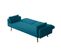 Canapé Droit Scandinave Elga Convertible 3 Places En Tissu -  Bleu