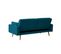 Canapé Droit Scandinave Elga Convertible 3 Places En Tissu -  Bleu