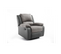 Relaxxo - Fauteuil Relaxation 1 Place Microfibre Et Simili Leo - Gris