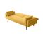 Canapé Droit Scandinave Elga Convertible 3 Places En Tissu -  Jaune