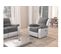 Relaxxo - Fauteuil De Relaxation Releveur Électrique 1 Place Microfibre / Simili Leo - Blanc Et Gris