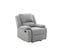 Relaxxo - Fauteuil Relaxation 1 Place Leo En Tissu - Gris Clair