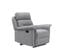 Fauteuil De Relaxation 1 Place En Tissu Gris Léon - Gris Clair