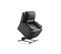 Relaxxo - Fauteuil De Relaxation Releveur Électrique 1 Place En Simili Leo - Noir