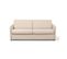 Canapé Convertible Express 3 Places Tissu Beige Matelas 160x200x13 Cm Vika