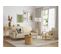 Canapé Droit Scandinave Elga Convertible 3 Places En Tissu -  Beige