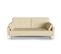 Canapé Droit Scandinave Elga Convertible 3 Places En Tissu -  Beige