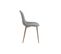 Lot De 4 Chaises Scandinave Key En Tissu - Gris - Pieds Bois